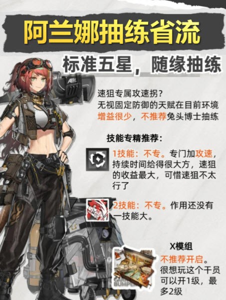 明日方舟阿兰娜值得练吗