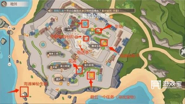 唱舞星计划七大未解之迷大地图位置一览